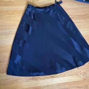 Talbots Black chiffon skirt